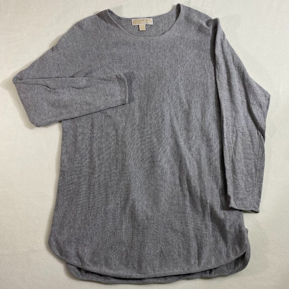 Michael Kors Long sleeve shirt Womens Large Solid gray top